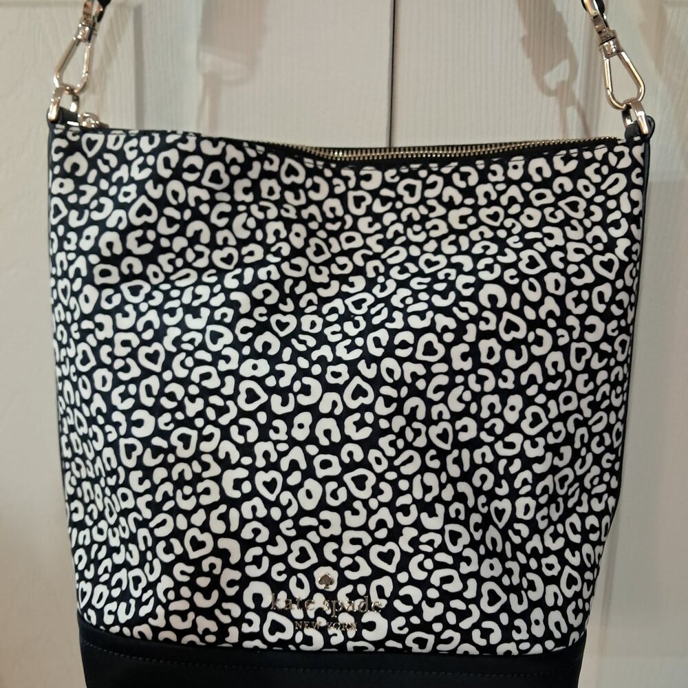 Kate Spade New York Chelsea Leopard Heart Crossbody